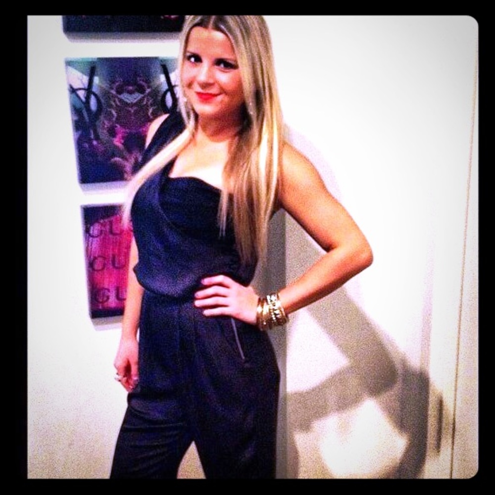 Club Monaco black jumpsuit size 6